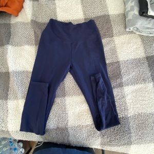 Navy blue cotton leggings